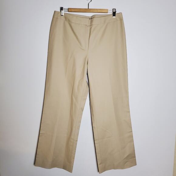 LAFAYETTE 148 NEW YORK MENSWEAR Khaki /Tan Stretch Slacks Pants Size 12 - Picture 3 of 9